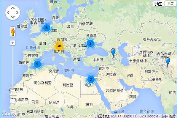 在线地图的点聚合算法